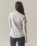 Women's Premium Slub Long Sleeve V-Neck Tee - Ashes of Roses